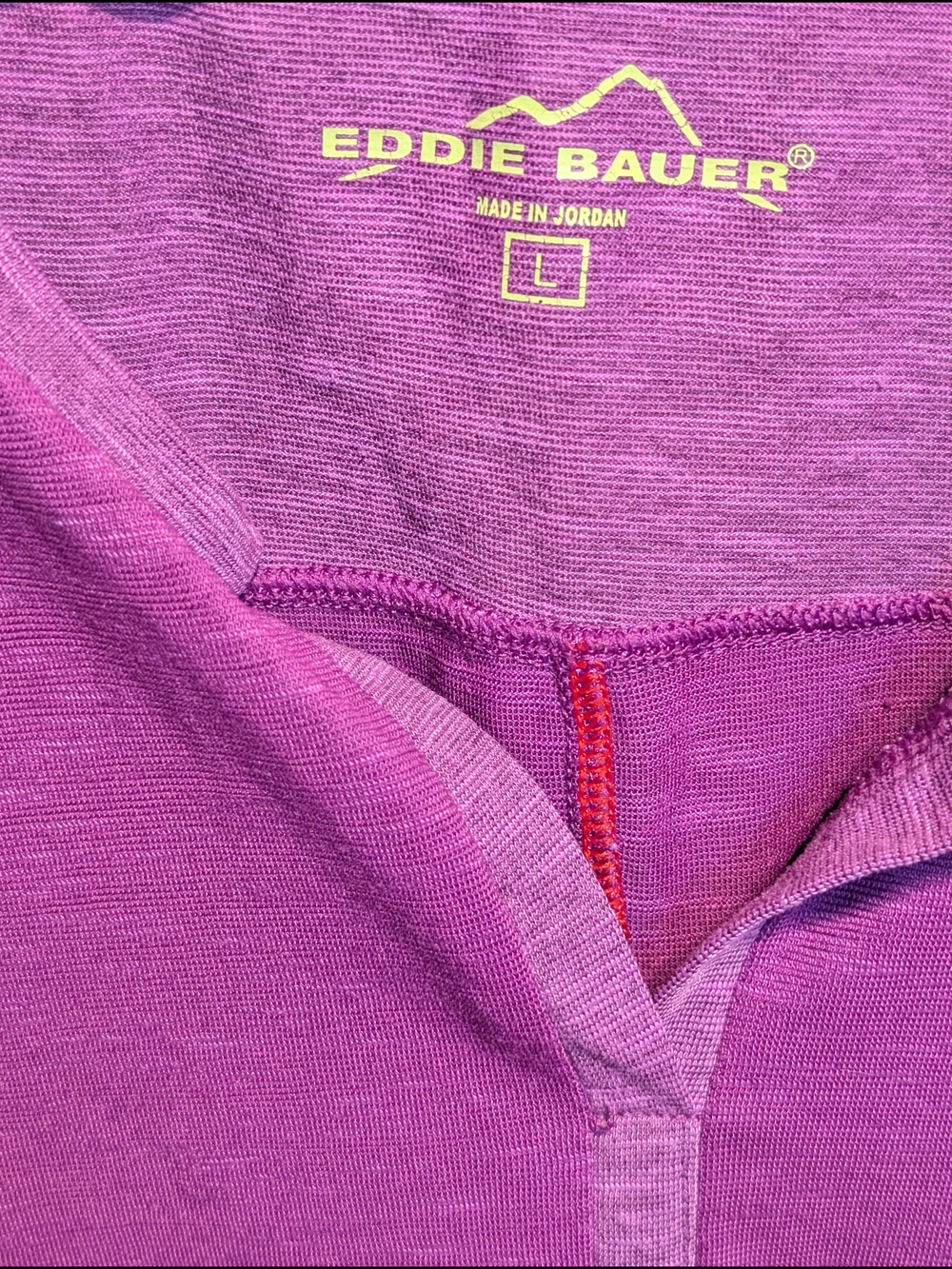 Eddie Bauer Purple Long Sleeve Athletic Top - Picture 3 of 9
